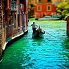 Venezia canale gondola